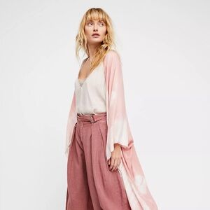 Free People Spellbound Tie Dye Duster (Blush)